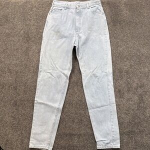VTG Womens 16L 31x32 Mr Lee Jeans Light Wash High Rise Mom Denim Blue
